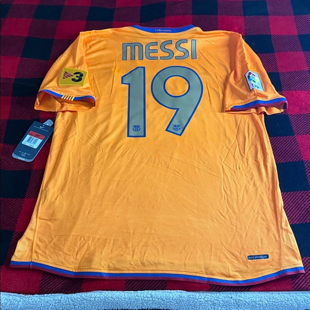 VINTAGE FC Barcelona #19 Lionel Messi 2006-07 Nike Away La Liga Jersey NWT